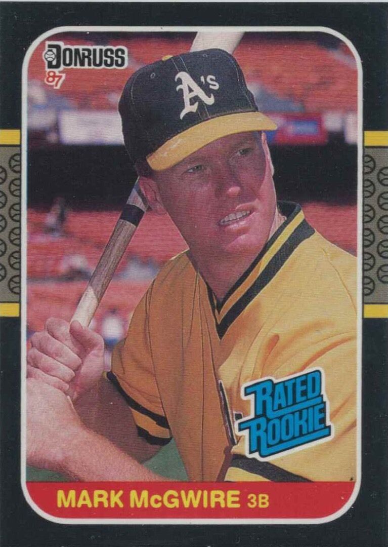 1987 Donruss Mark McGwire rookie card