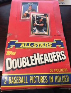 1990 Topps Doubleheaders Unopened Box