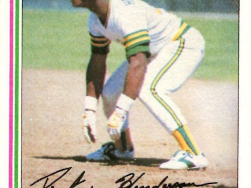 1982 Topps Rickey Henderson Was Ready to Run