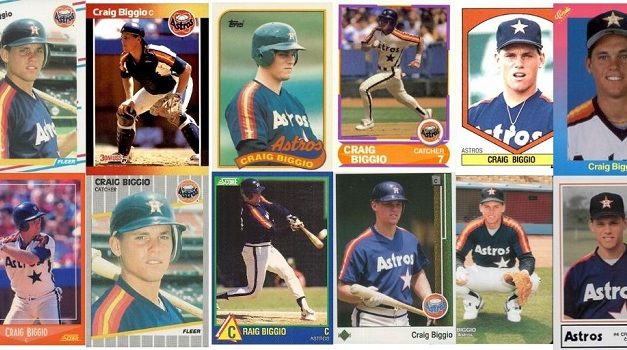 The Many, Many Faces of Craig Biggio Rookie Cards