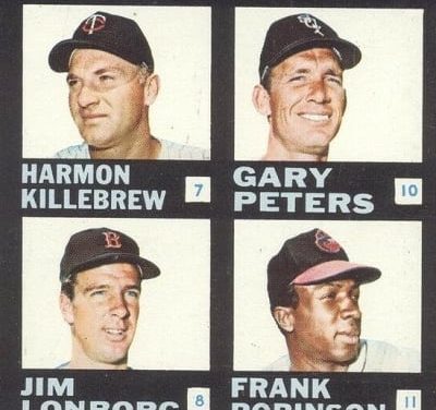 Harmon Killebrew Powered 1968 Topps Plaks Checklist
