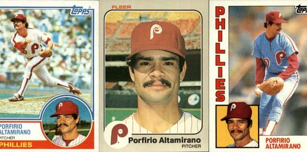 Old Age and Porfirio Altamirano Baseball Cards