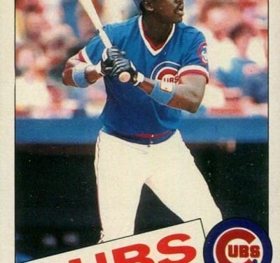 1985 Topps Mini Gary Matthews Tied at the Hip to 1984 Cubbies