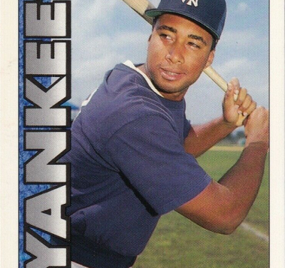 1990 Topps TV Bernie Williams Fit the Times