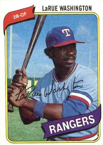 LaRue Washington Baseball Card